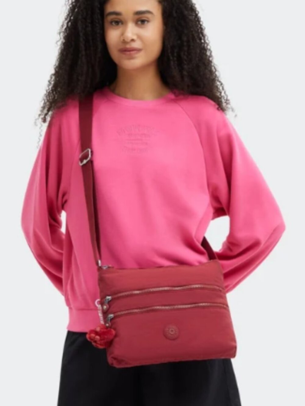 Kipling Medium Crossbody Female Flaring Rust Alvar